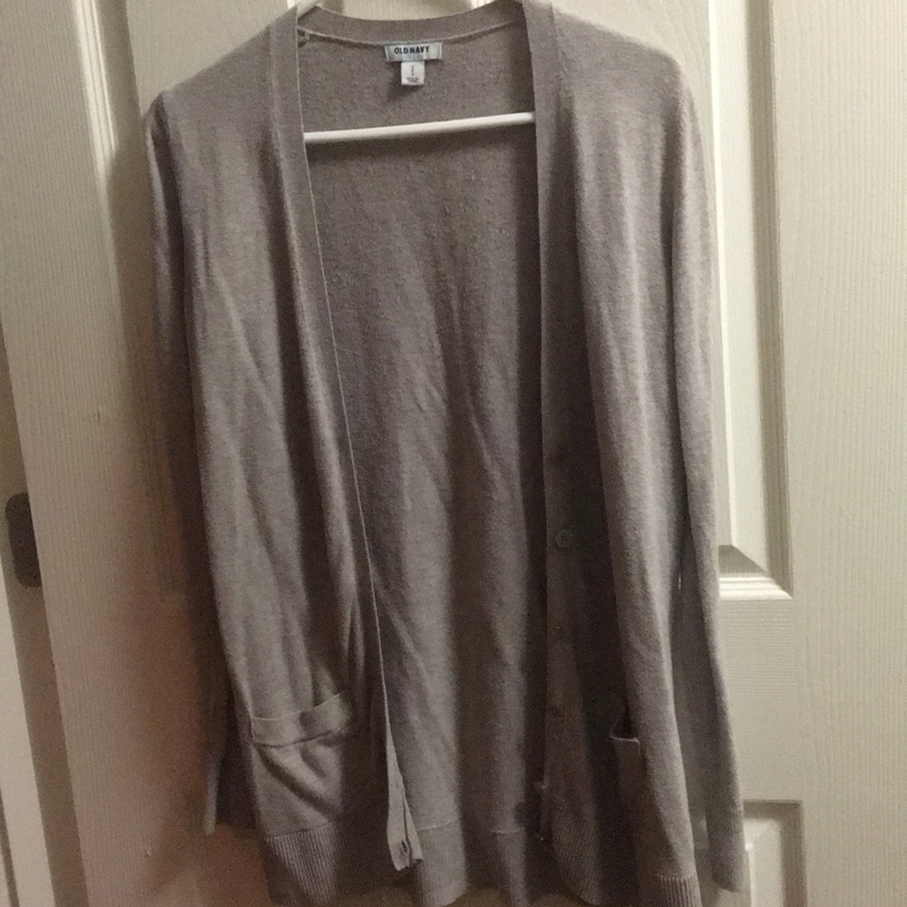 Beige Button Cardigan